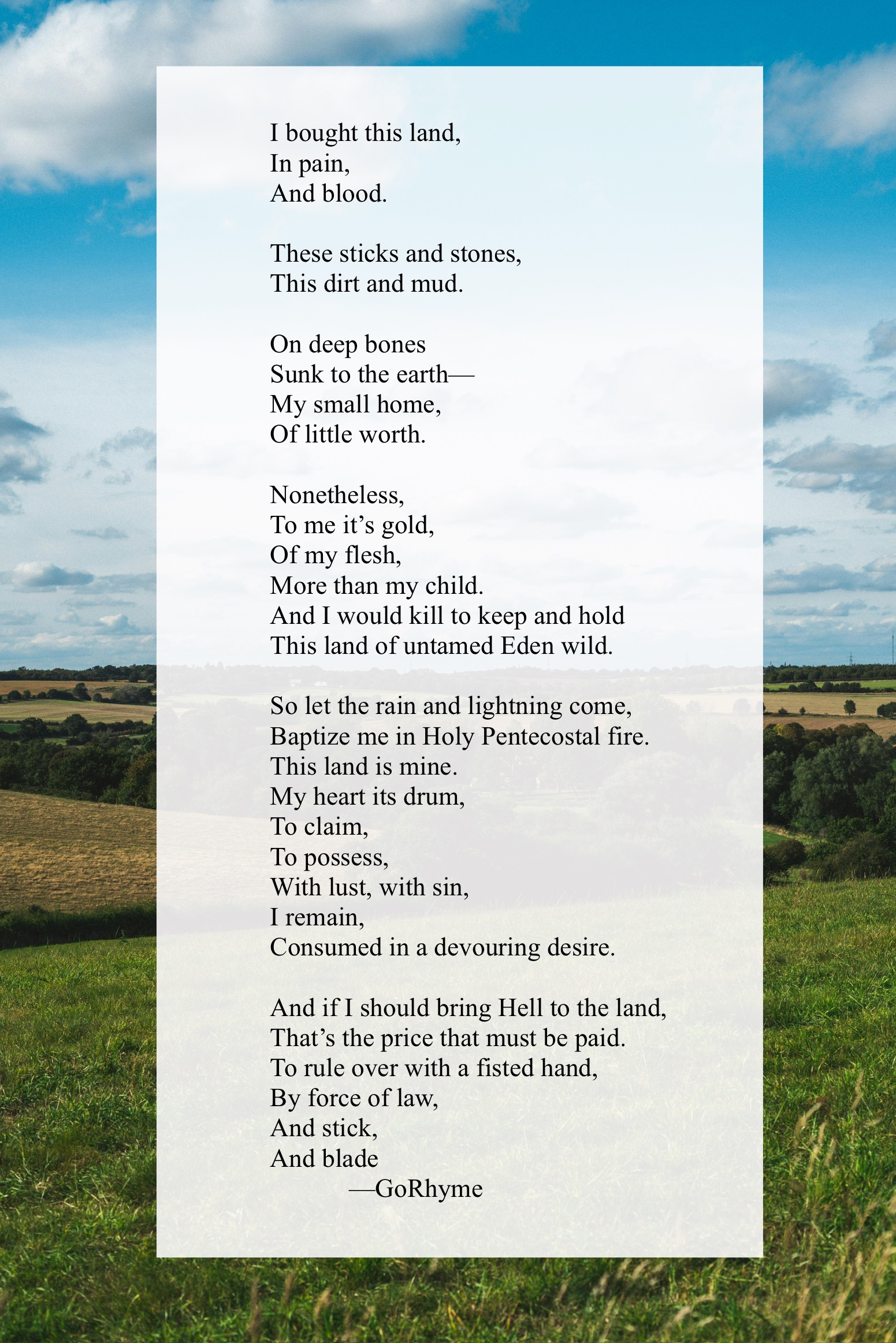 Poetry by Kelly Gray